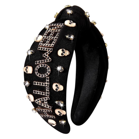 Accessories - Black Halloween Embellished Headband
